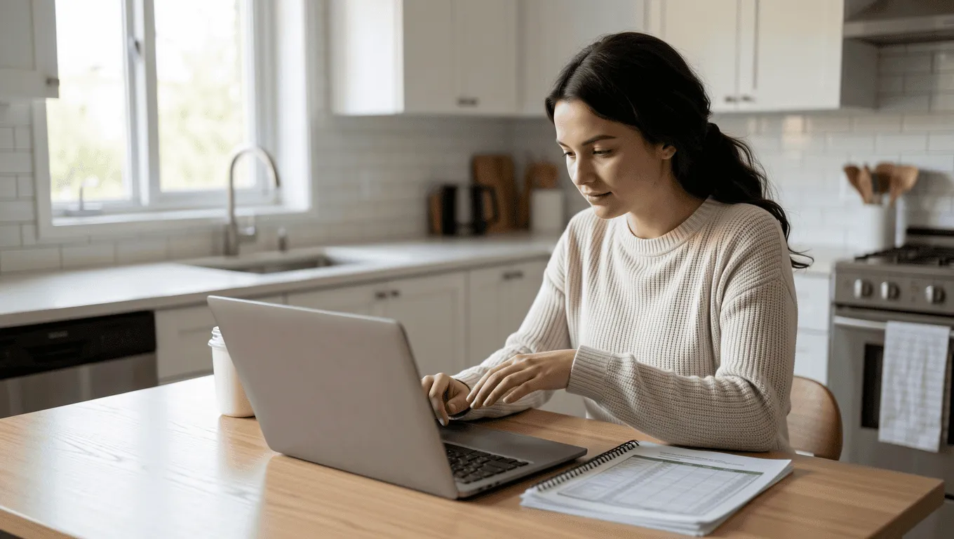 Woman reviewing emergency loans with bad credit in Texas.