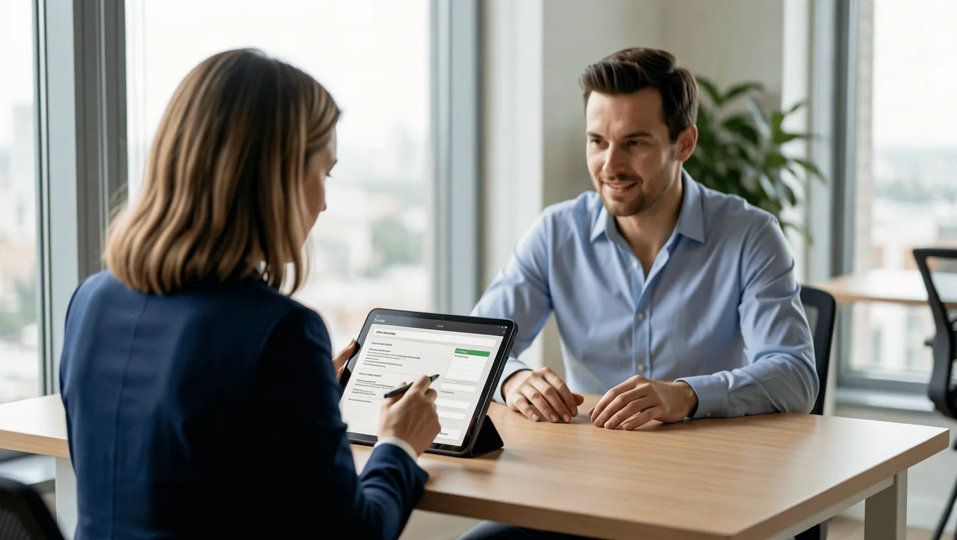 Financial advisor explaining secured home improvement loans Texas.