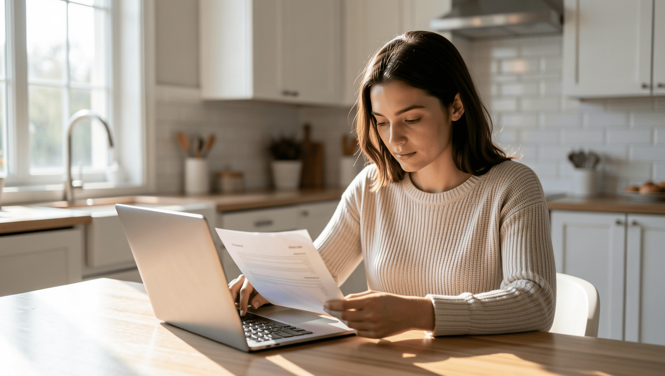 woman reviewing bad credit loan options in Texas