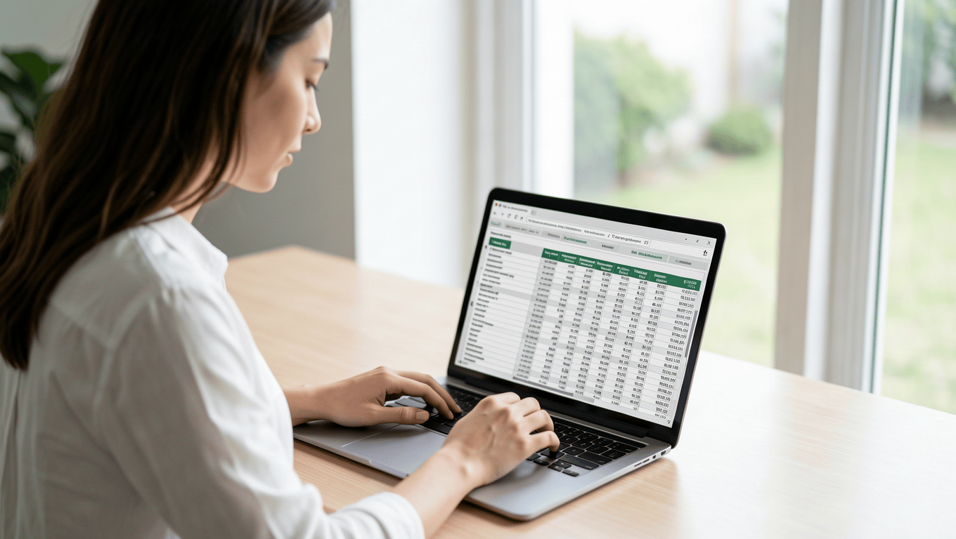 woman managing finances with long term loan in Texas