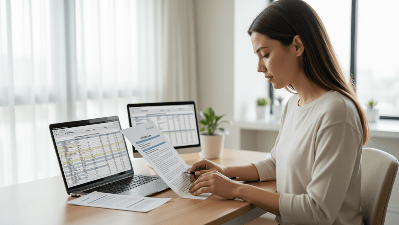 Woman reviewing bad credit personal loans in Texas online.