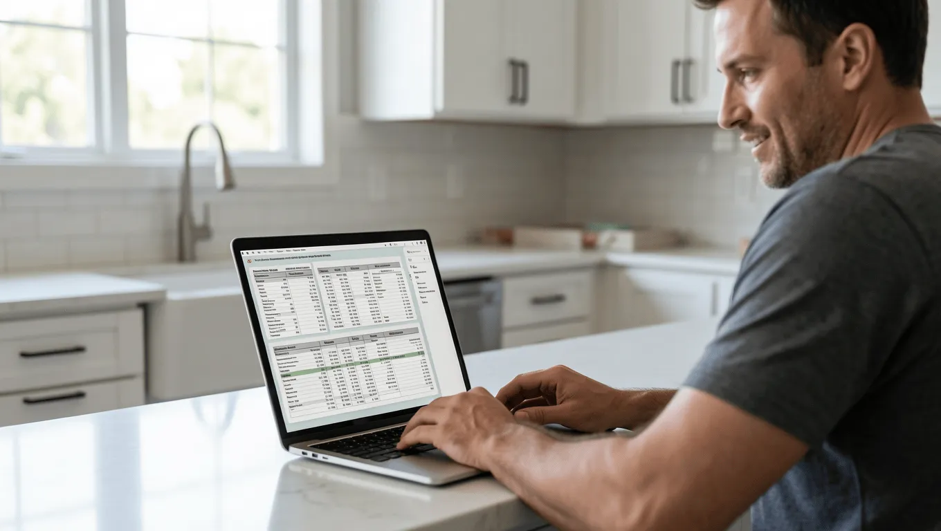 Homeowner planning home improvements with a personal loan in Arlington