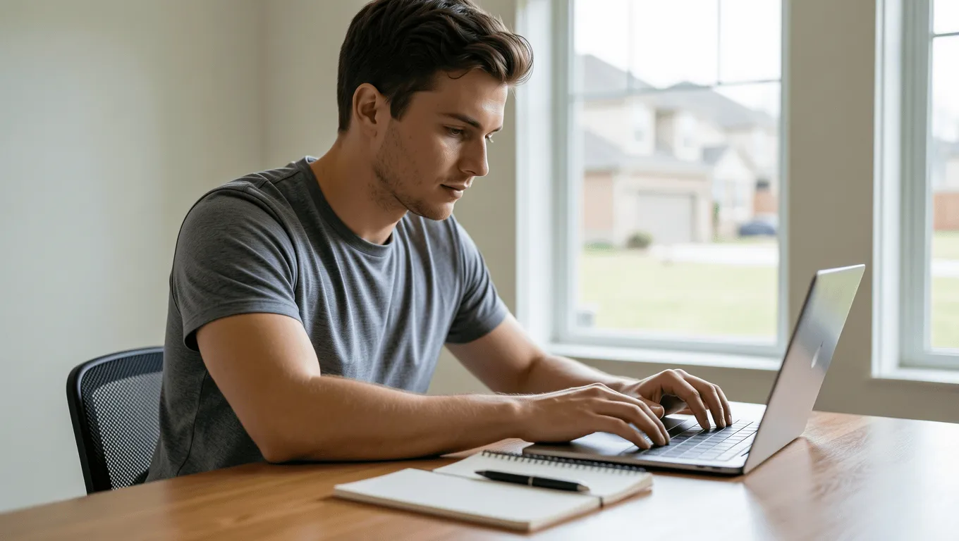 Woman planning personal loan finances in Dallas Texas.