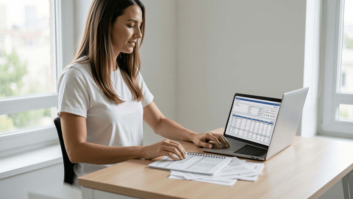 Woman planning finances with personal loan funds in Grand Prairie Texas for 2026.