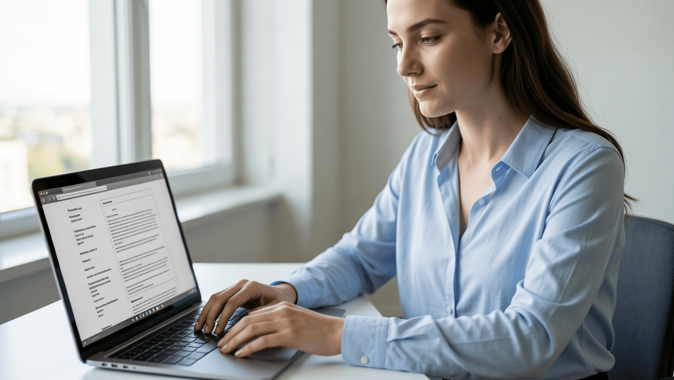 Woman reviewing Irving TX personal loan documents