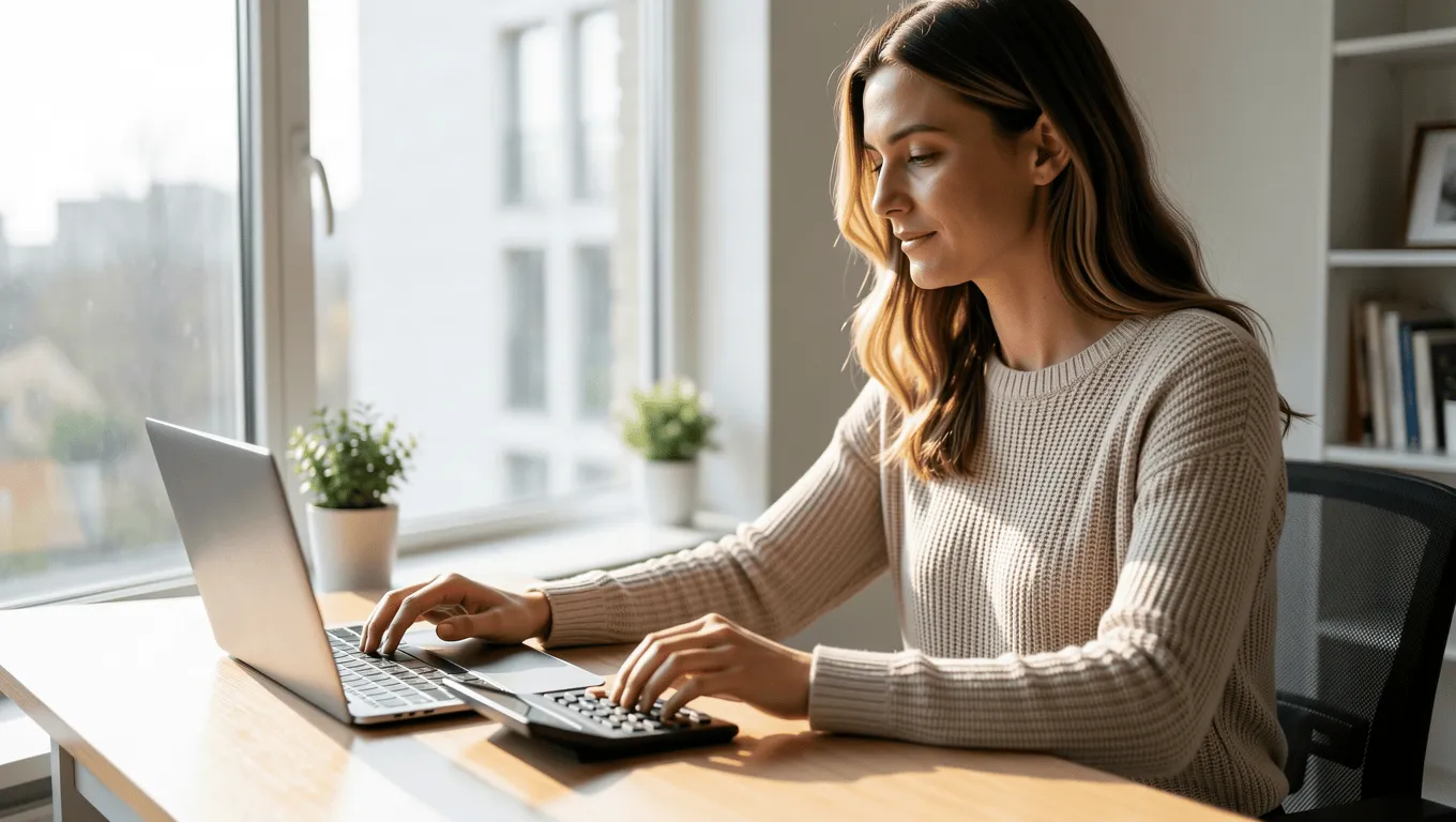 Woman Budgeting Expenses with Personal Loan Options in San Antonio Texas