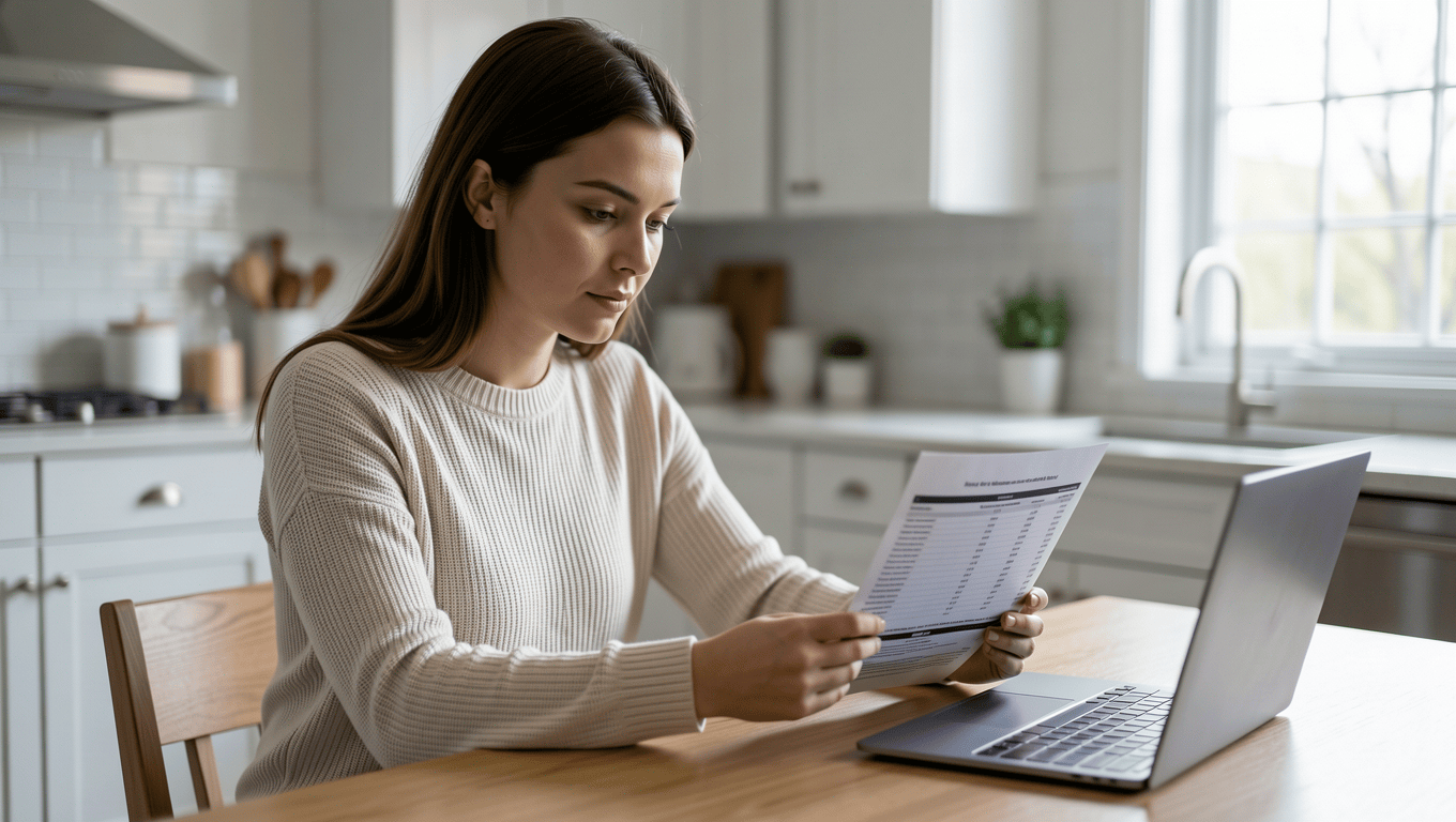 Woman Reviewing 500 Credit Score Loan Options in Texas