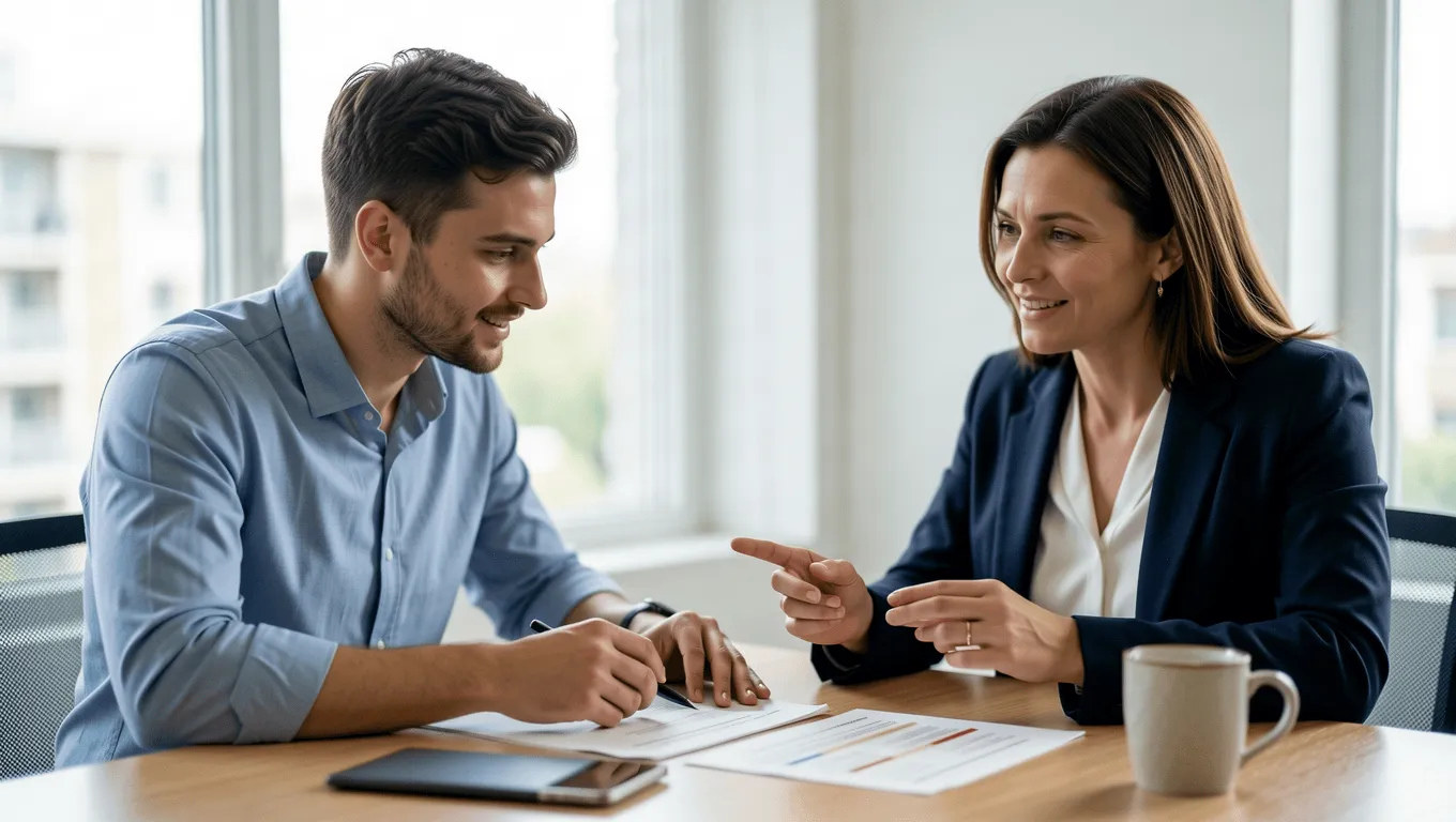 Financial advisor helping Texan with 640 credit score loan in 2026.