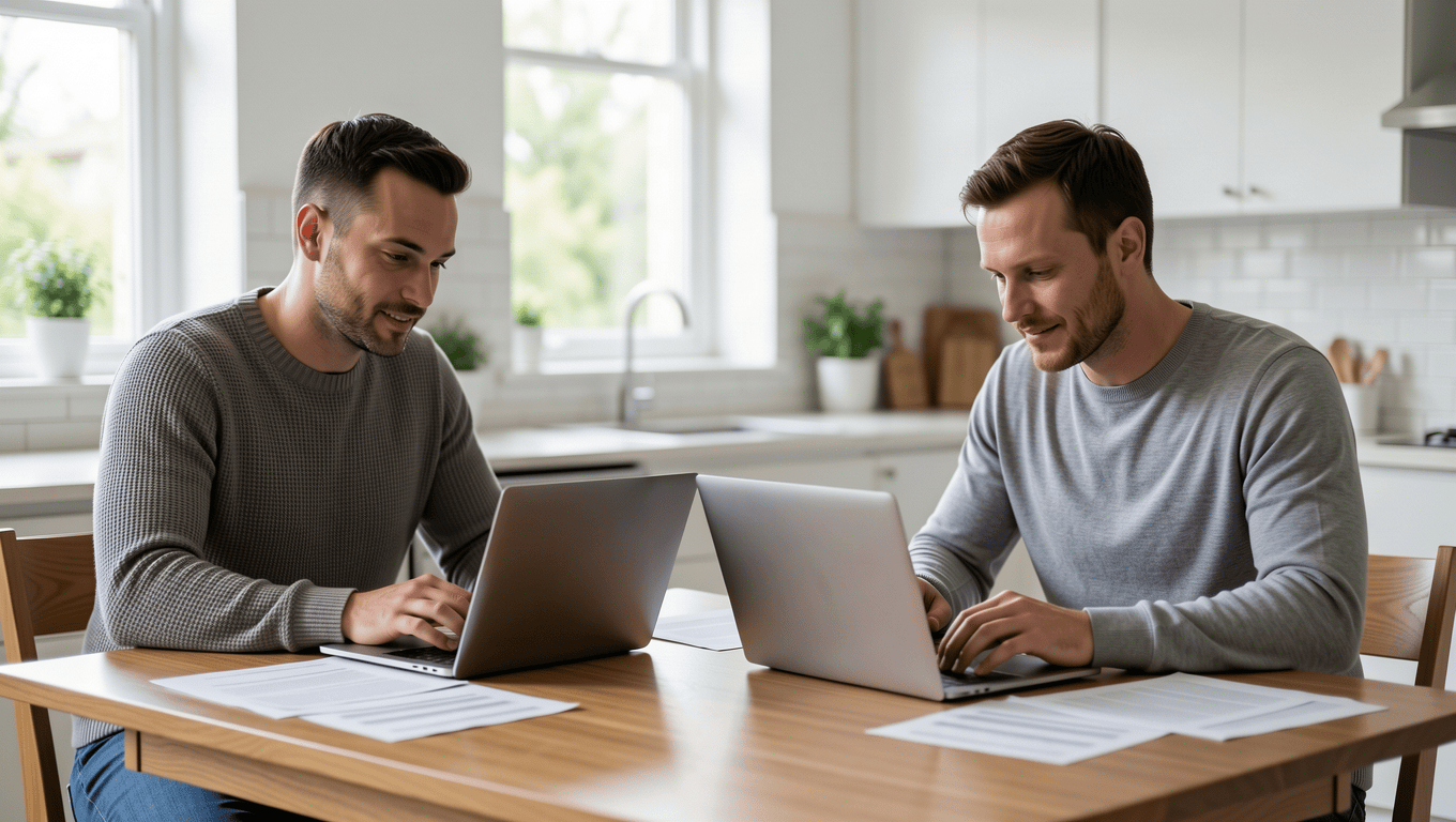 Couple comparing 660 credit score loan options in Texas