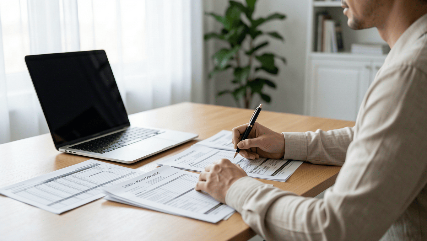 Person managing finances after getting a 660 credit score loan in Texas