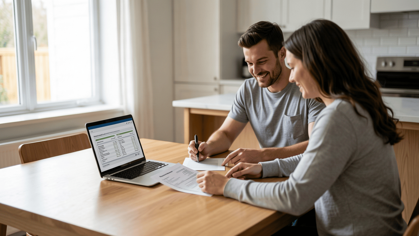 Texans Reviewing Fence Loan Documents Online