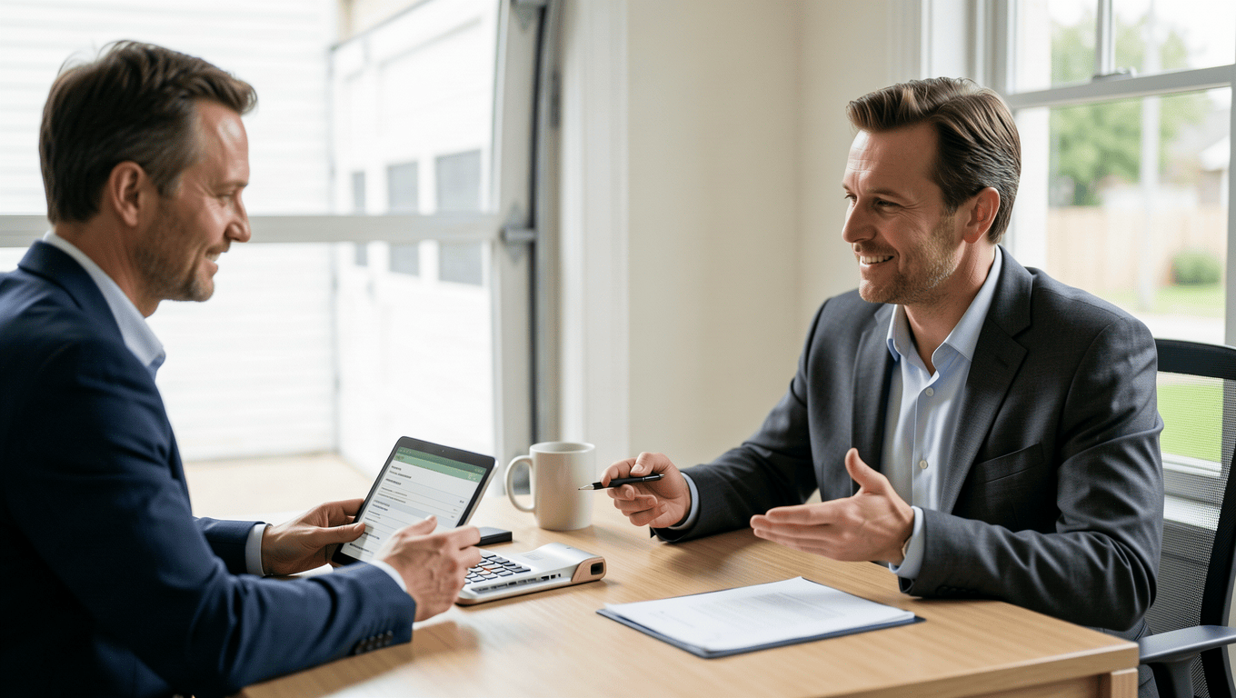 homeowner planning garage door replacement financing Texas