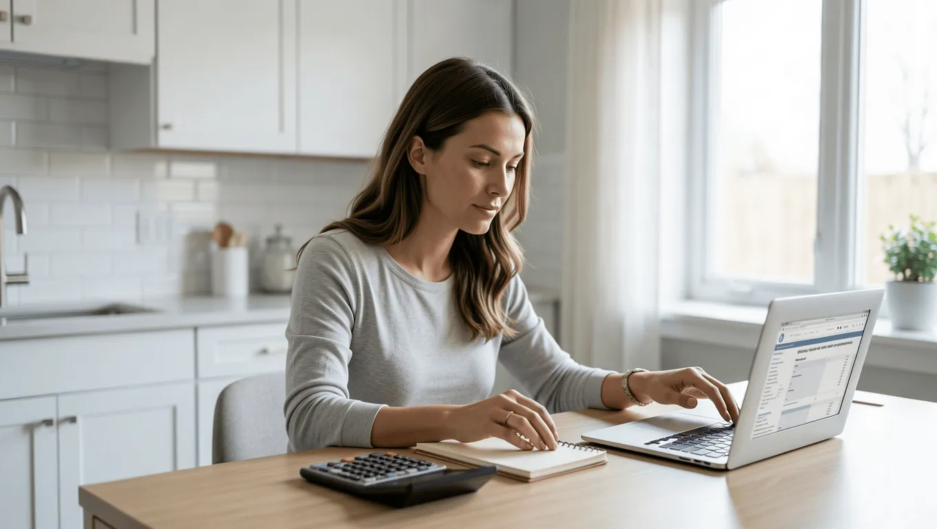 woman planning kitchen remodel budget in Texas