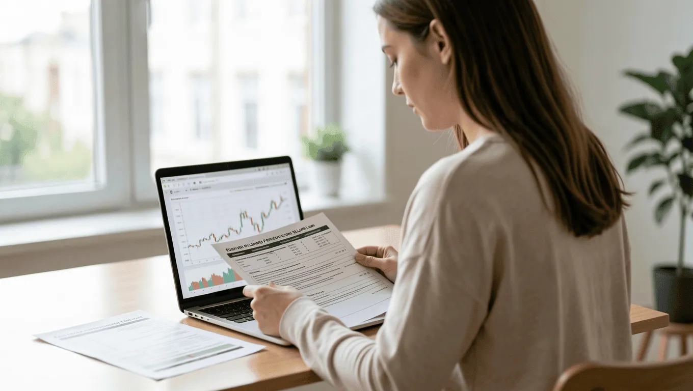 Woman reviewing $1200 loan options online in Texas