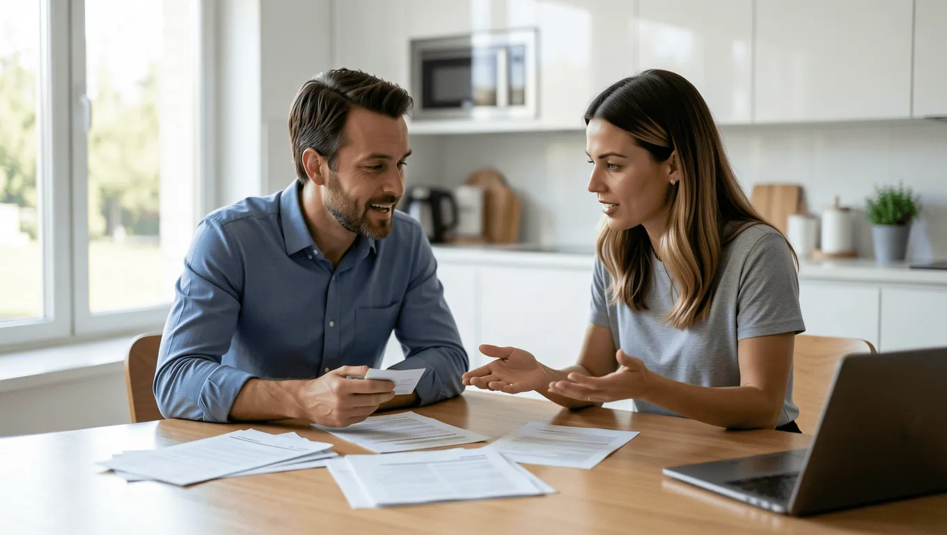 Texan couple planning budget using $1200 loan funds