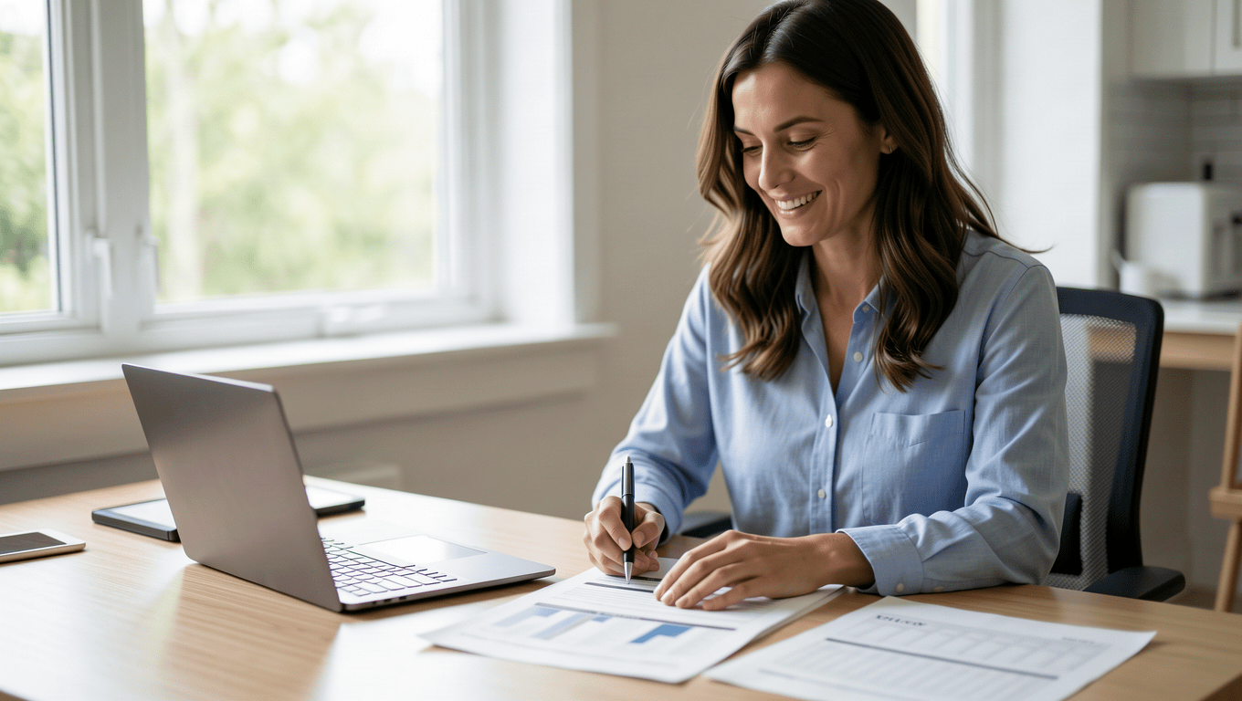 Woman Planning Budget for $20,000 Loan in Texas