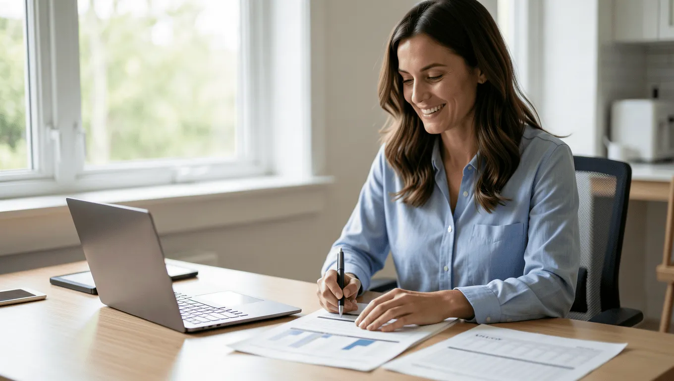 Woman Planning Budget for $20,000 Loan in Texas