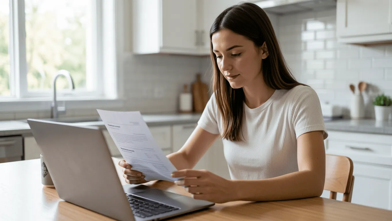 Woman reviewing $500 loan options online in Texas