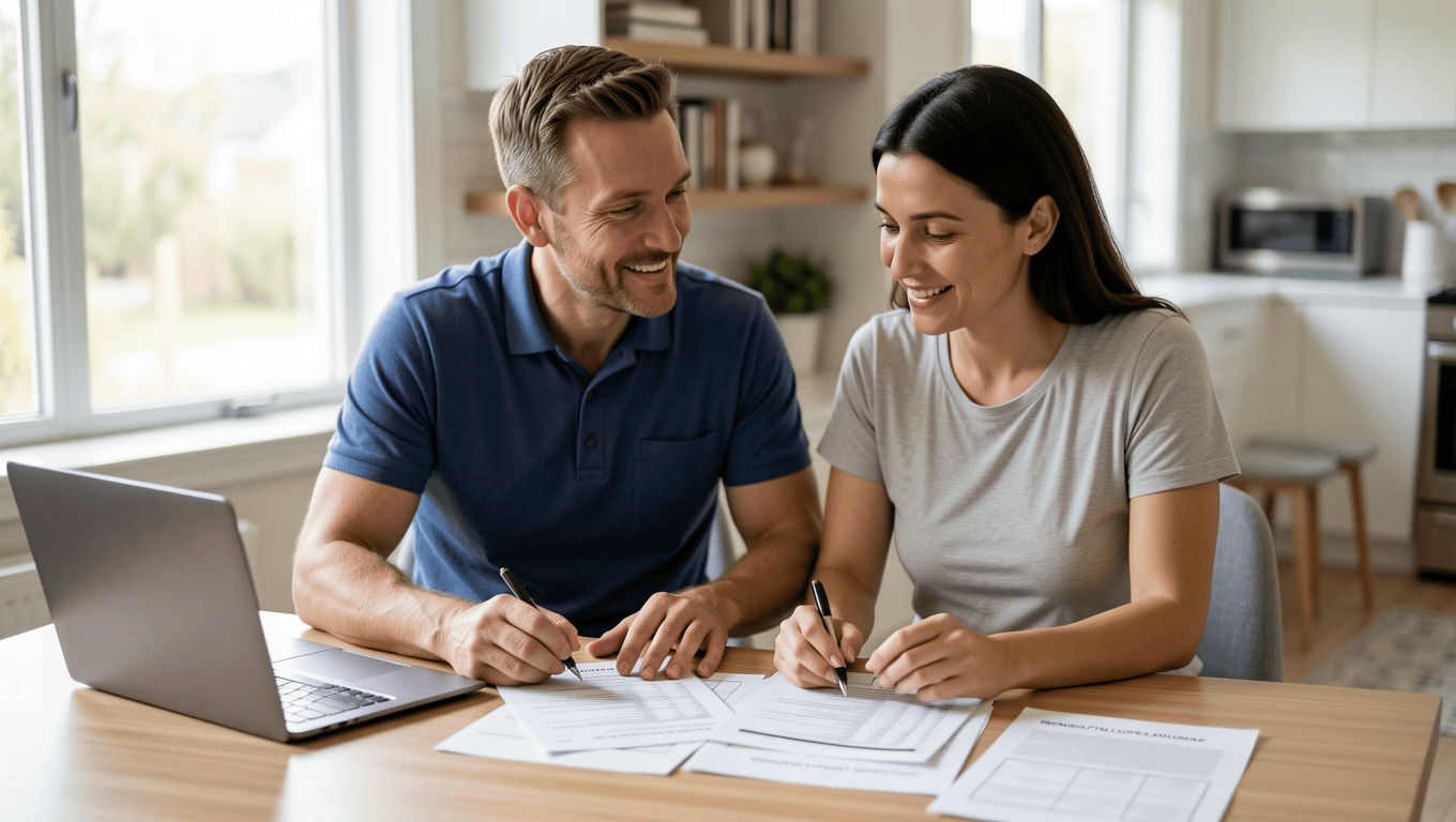Texas couple reviewing $6000 loan options for home renovation