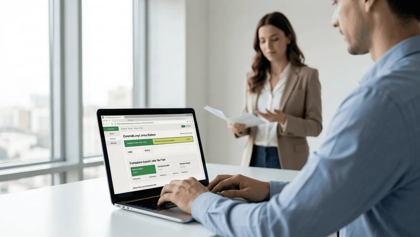 Comparing $6000 loan rates with a financial advisor in Texas