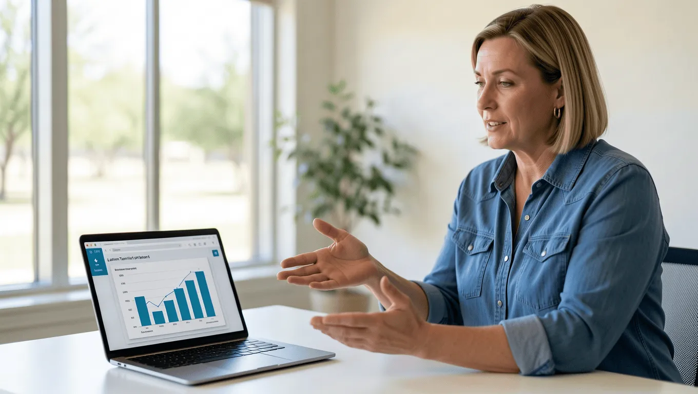 Financial advisor discussing car financing bad credit texas with client.