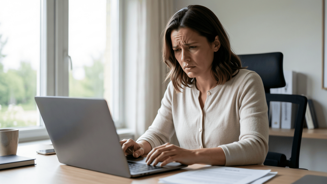 Funeral loans texas: Woman budgeting for final expenses.