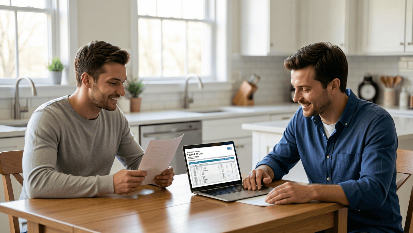 Couple discussing medical loans in Texas to cover healthcare costs.