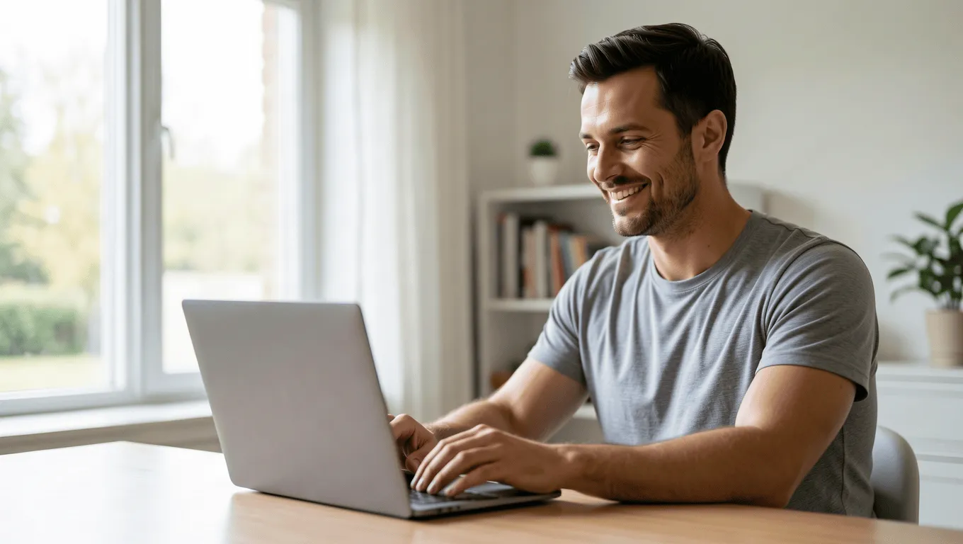 Man Budgeting Golf Cart Loan Finances Online Texas