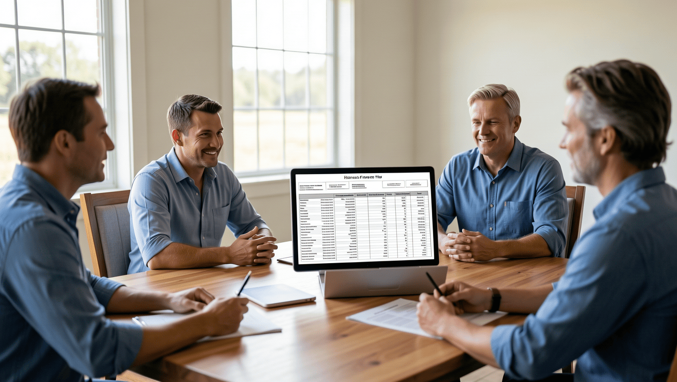 Financial Advisor Discussing Horse Trailer Financing in Texas